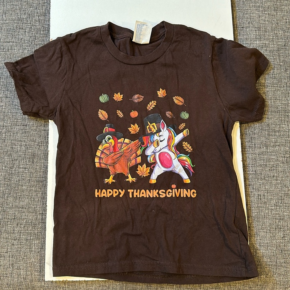 Brown Thanksgiving Kids T-Shirt